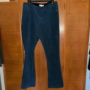 Coldwater Creek Teal Corduroy Trousers